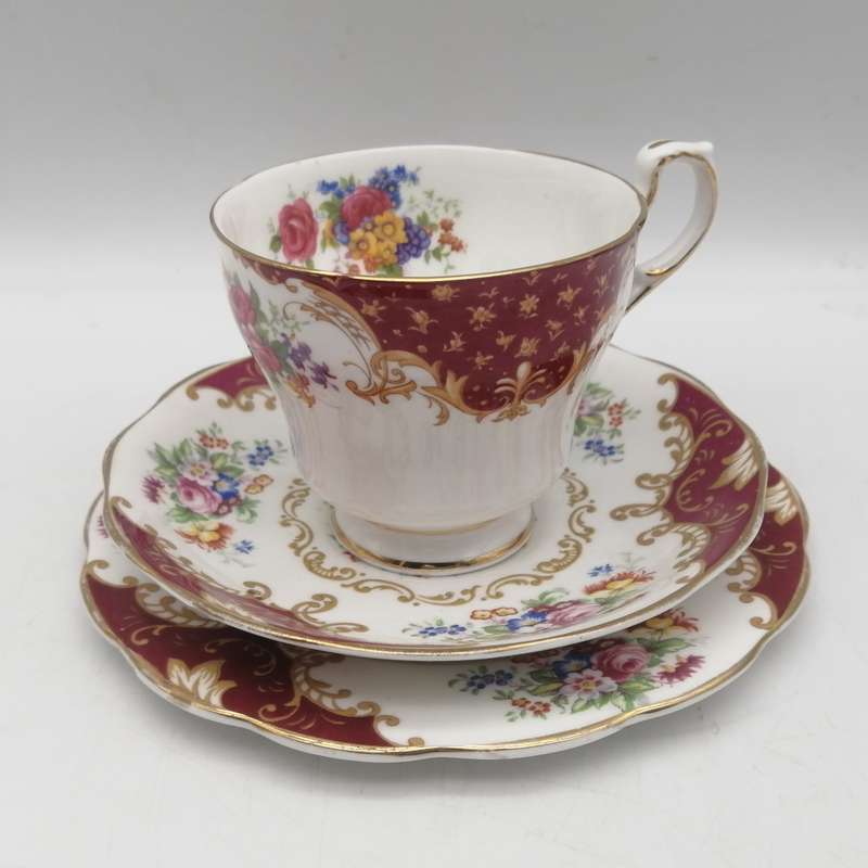 Royal Albert Canterbury pattern porcelain trio