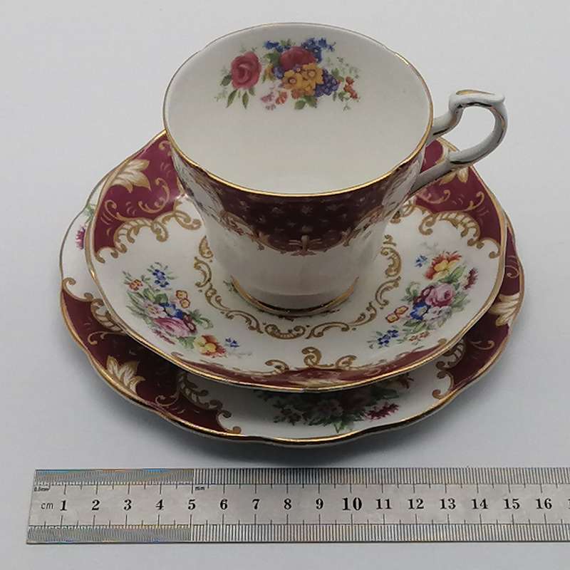 Royal Albert Canterbury pattern porcelain trio