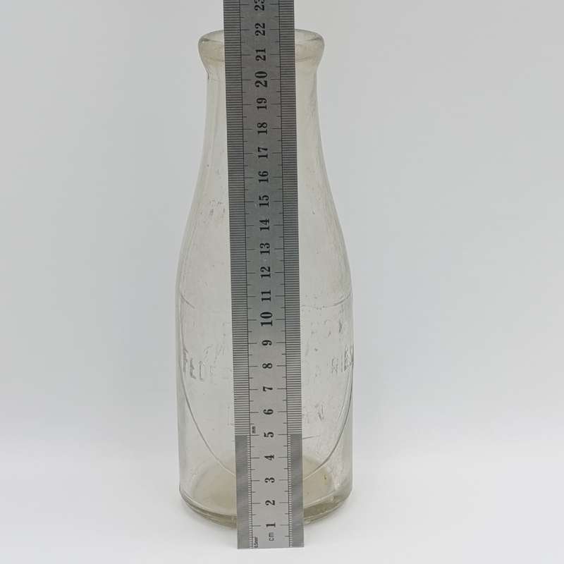 Vintage Farmers Federated Diaries Durban glass milk bottle