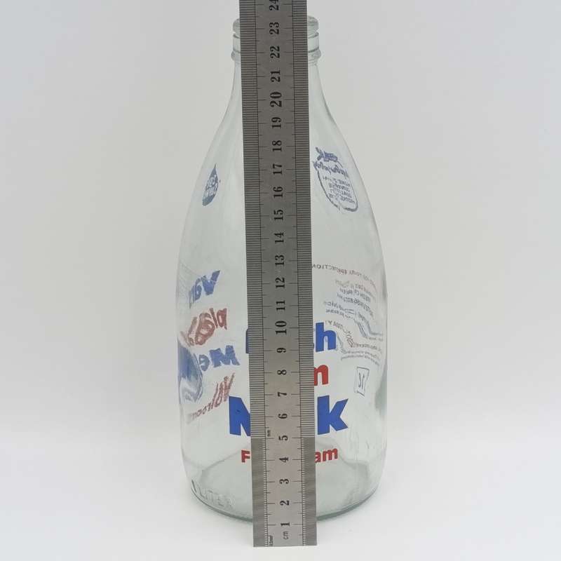 Vintage Orange Grove Diary Fresh Farm milk glass bottle