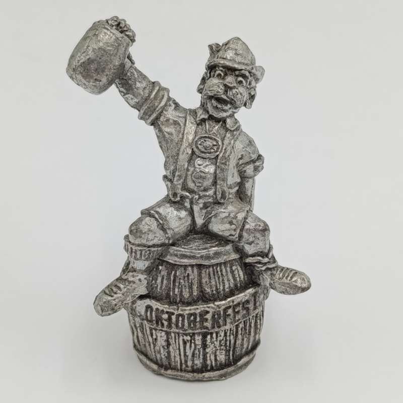 Vintage Little Gallery fine pewter German Oktoberfest Beer drinker figurine