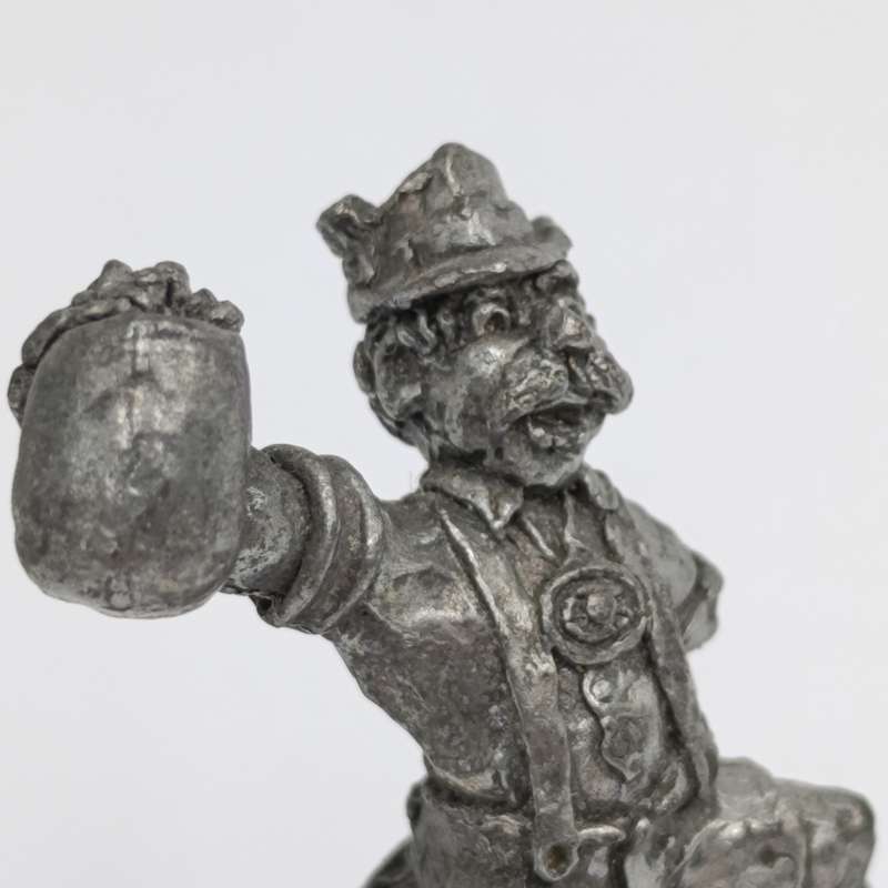 Vintage Little Gallery fine pewter German Oktoberfest Beer drinker figurine