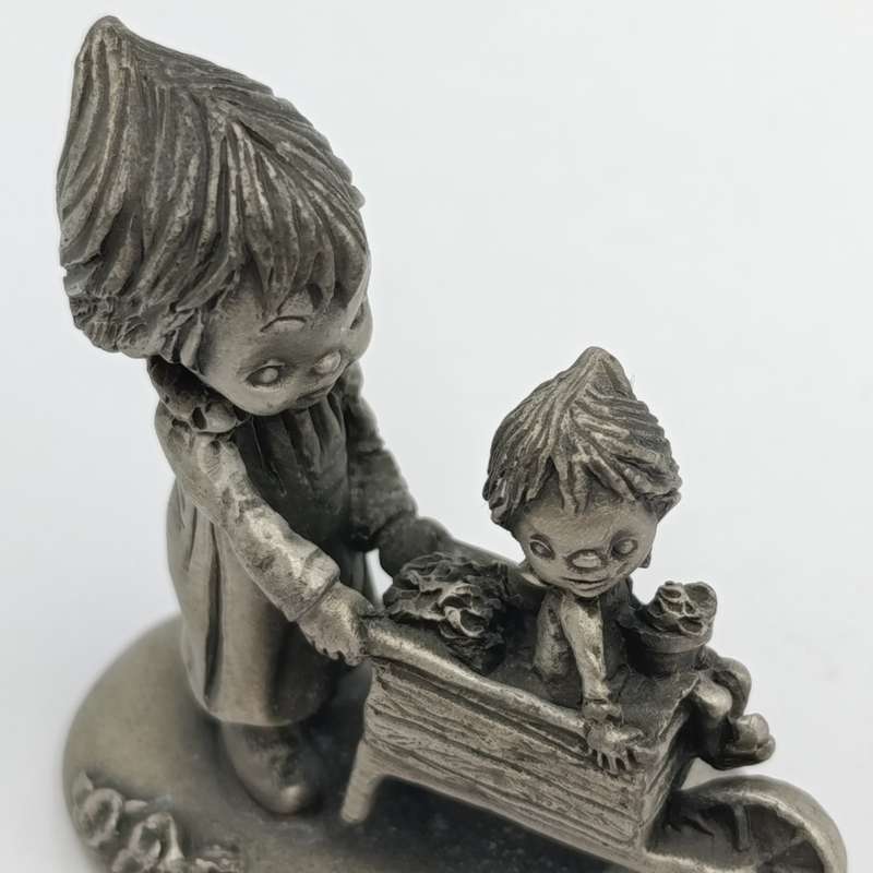 Vintage Little Gallery fine pewter Betsey's Sunshine day figurine