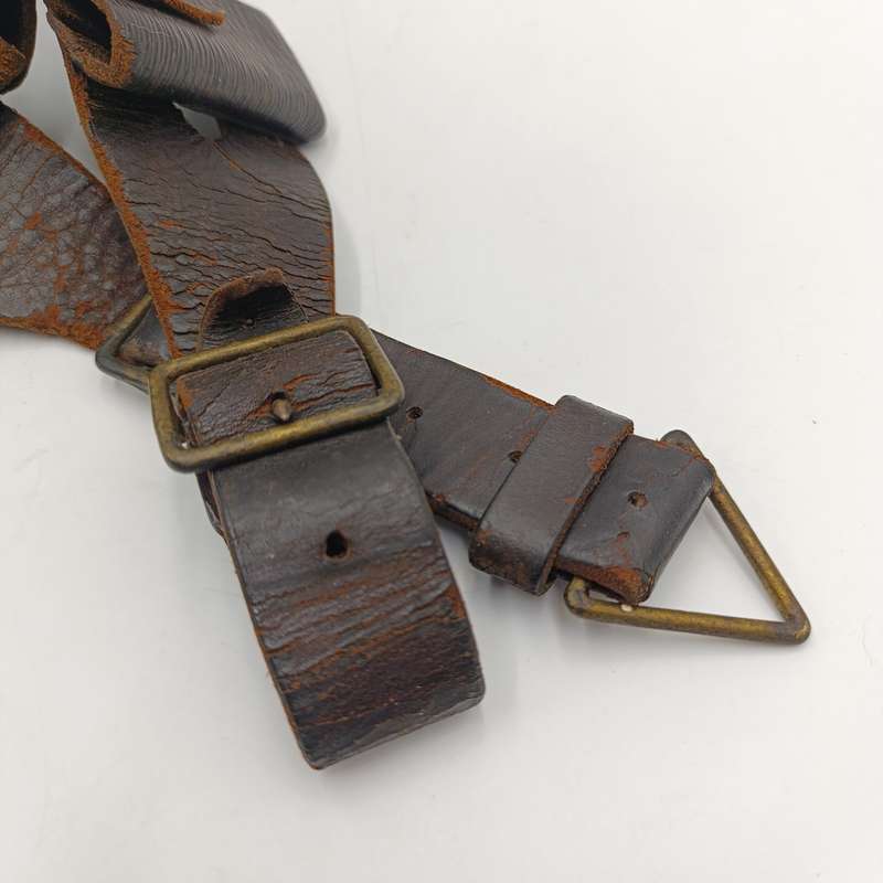 WWI Pattern 1903 MR2 leather ammo bandolier for 90 rounds - 5 and 4 pouches