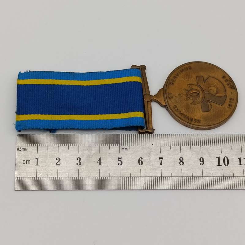 SA Police 75 Year medal issued to 234484T.A.R Constable FPH de Beer