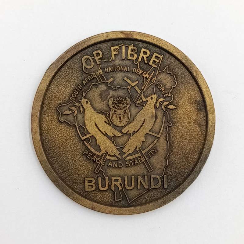 SANDF OP Fibre Burundi medallion