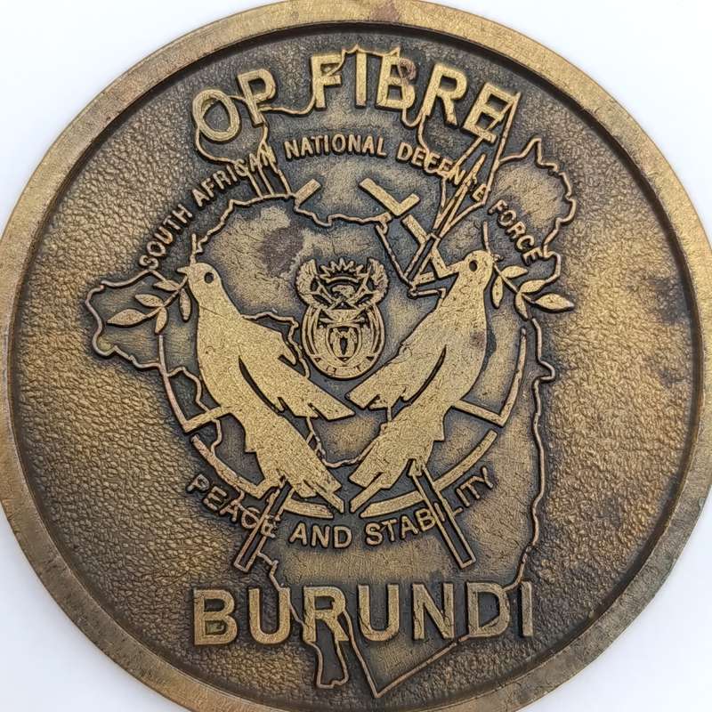 SANDF OP Fibre Burundi medallion