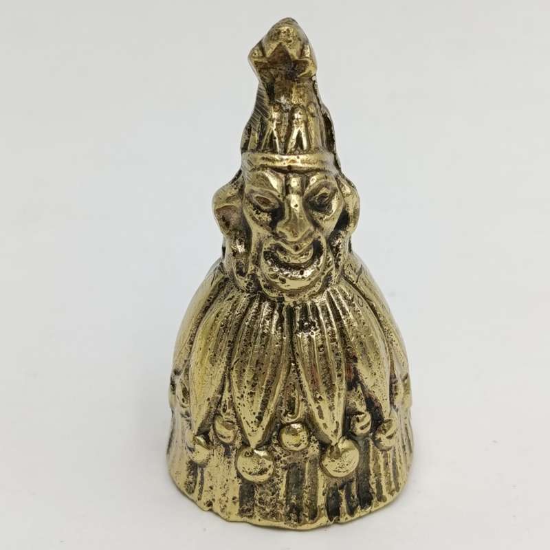Vintage Brass Court Jester Bell