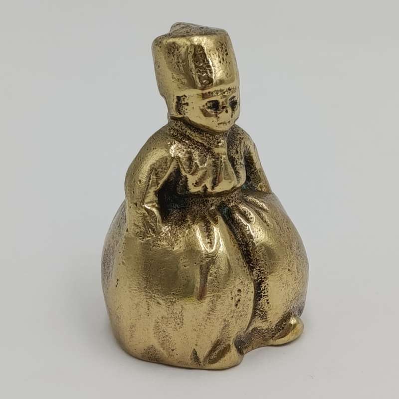 Vintage Brass little Dutch boy bell
