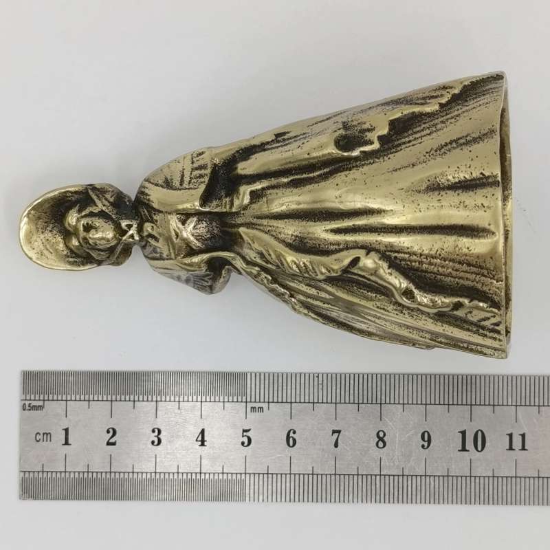 Vintage Brass Lady Peerage Bell