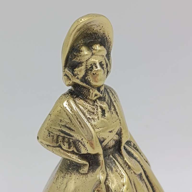 Vintage Brass Lady Peerage Bell