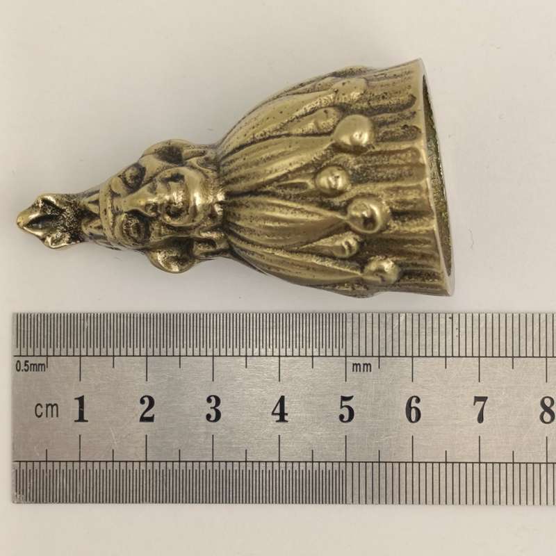 Vintage brass Court Jester Bell