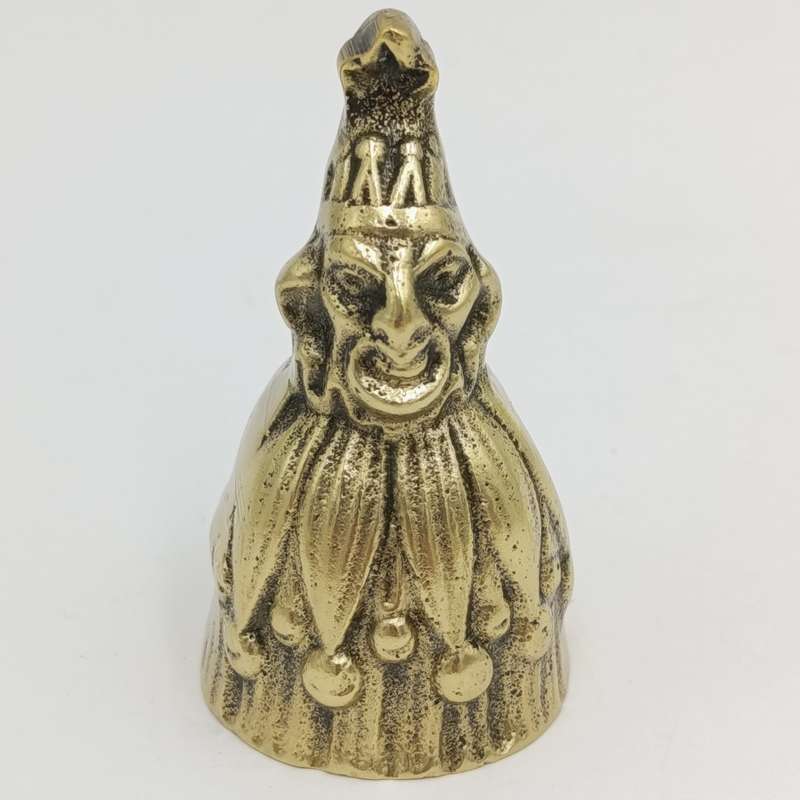 Vintage brass Court Jester Bell