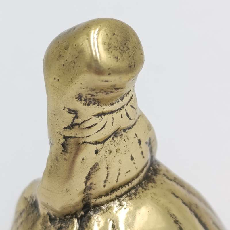 Vintage Brass Bell Lady with dress