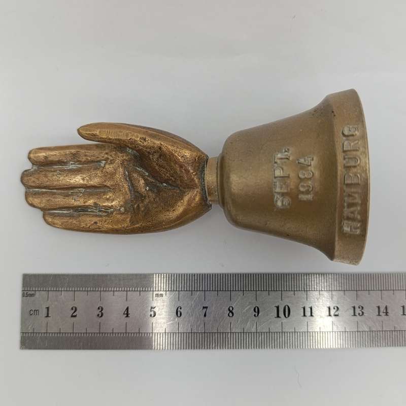 Vintage DAH Hamburg Symposium 1984 Copper hand bell
