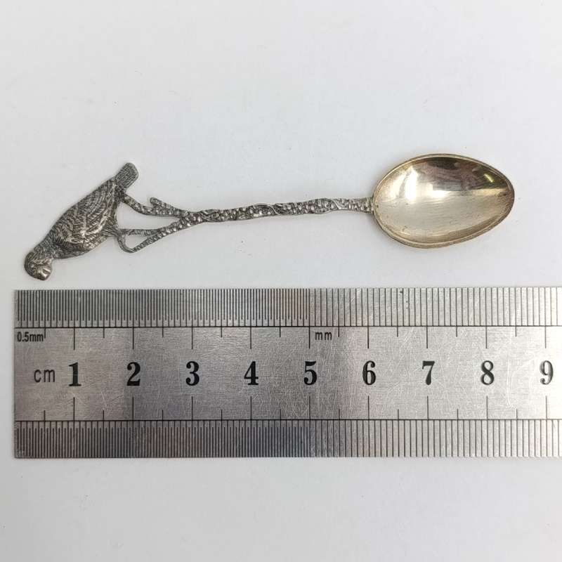 Set of 6 vintage 835 Brasilian silver coffee spoons - weighs 28,7 grams