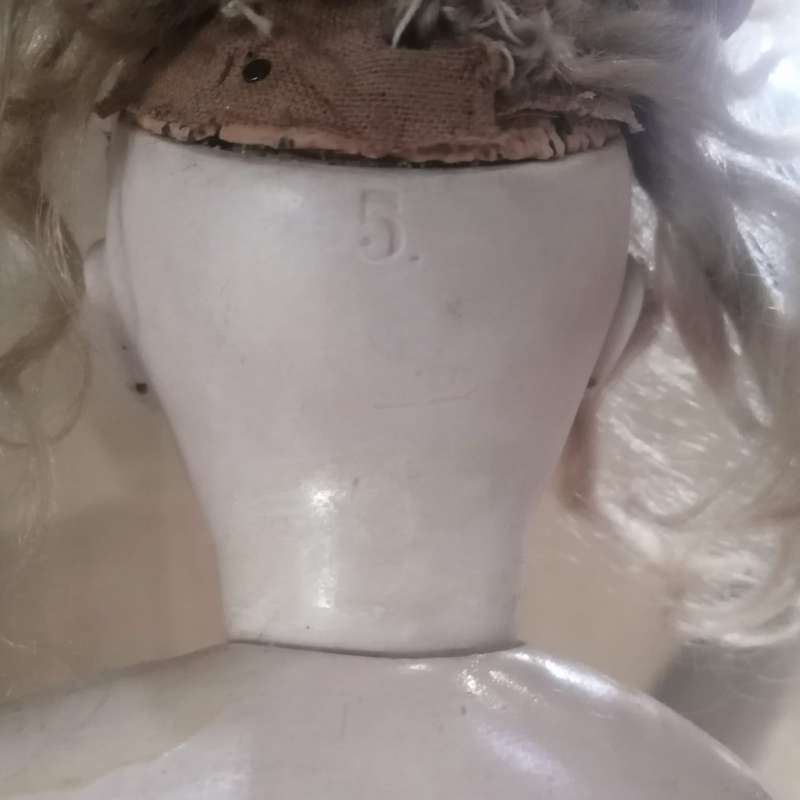 Antique French Francois Gaultier (FG) Bisque Porcelain doll circa  1910's