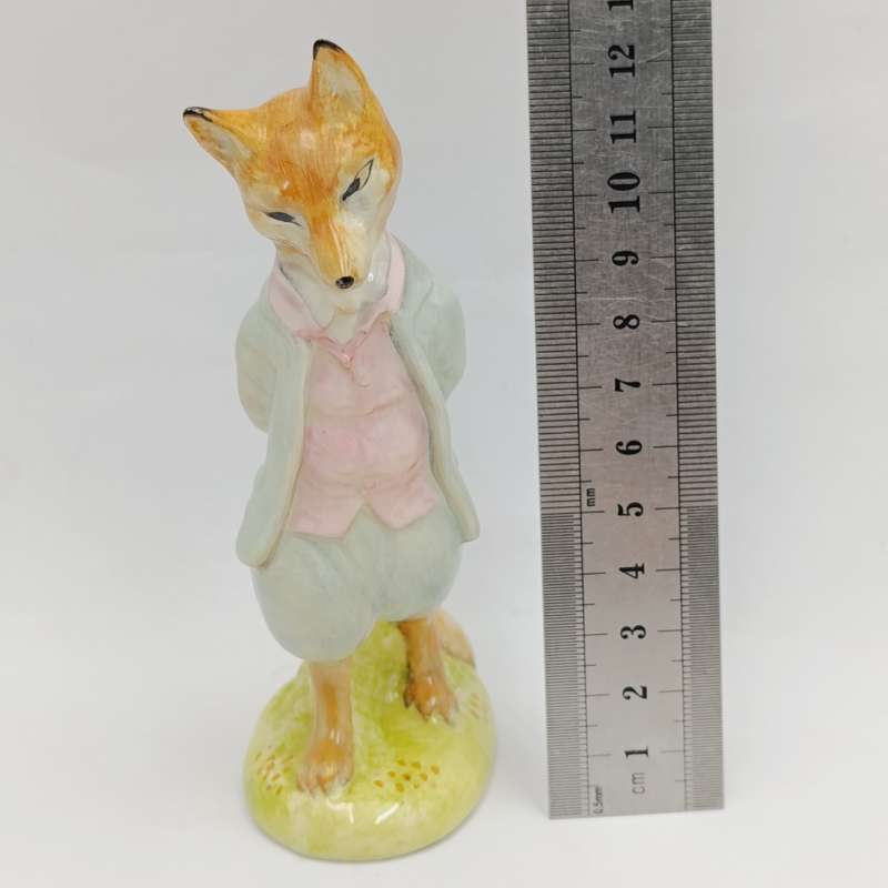 Vintage Beswick Beatrix Potter's Foxy whiskered Gentleman porcelain figurine