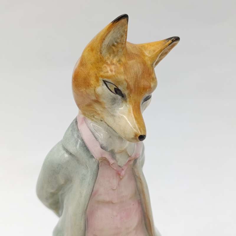 Vintage Beswick Beatrix Potter's Foxy whiskered Gentleman porcelain figurine