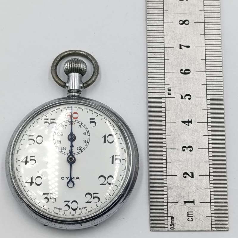 Vintage Cyma mechanical stopwatch - Fish Hoek Municipality - working