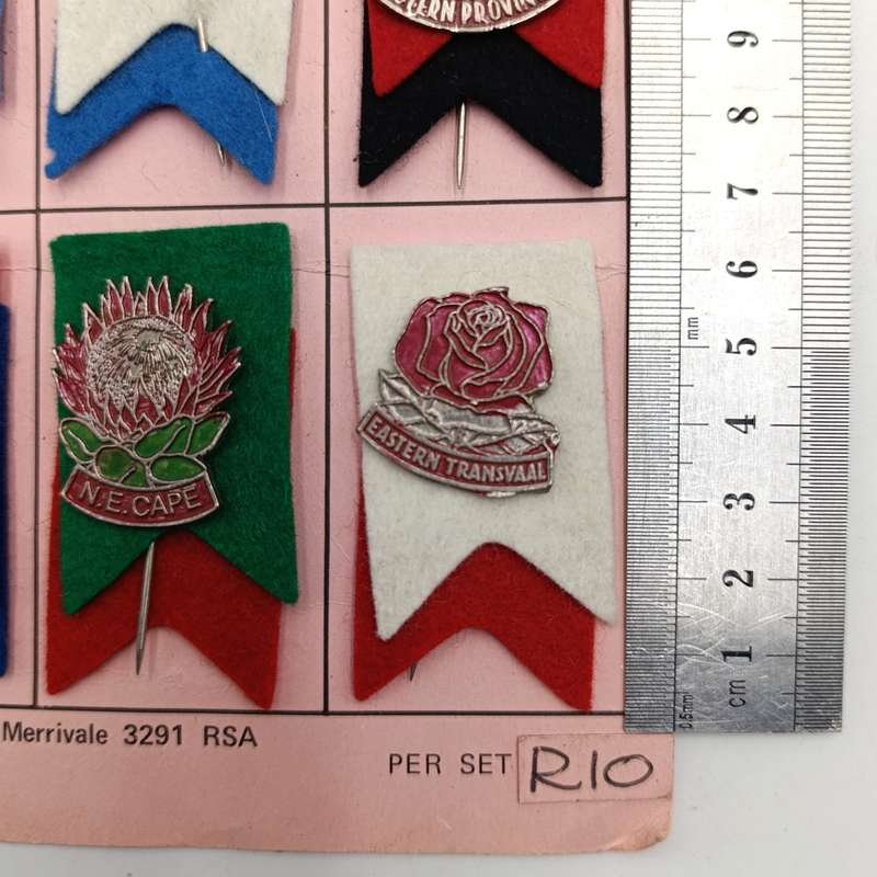 Full set of 1980 Lions Rugby tour lapel pin badges