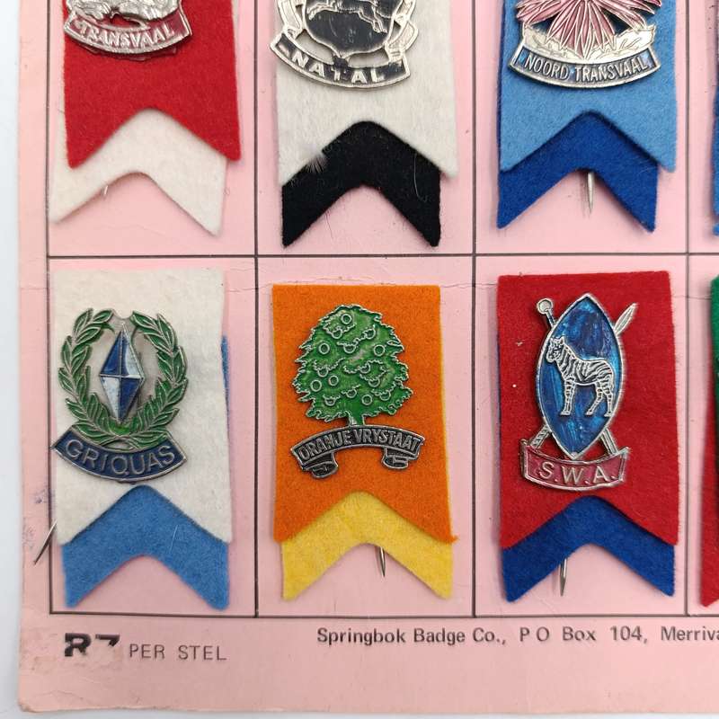 Full set of 1980 Lions Rugby tour lapel pin badges
