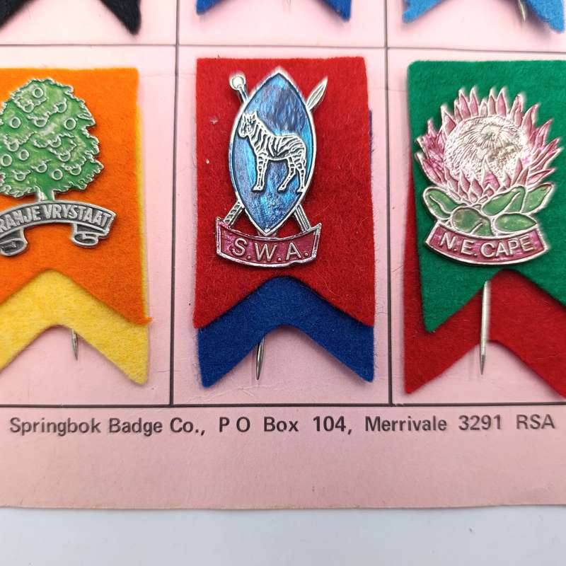 Full set of 1980 Lions Rugby tour lapel pin badges