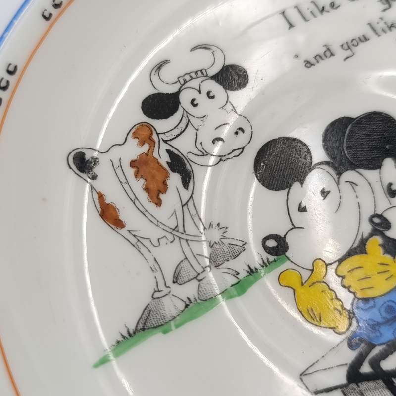 Vintage Royal Paragon Mickey Mouse series saucer