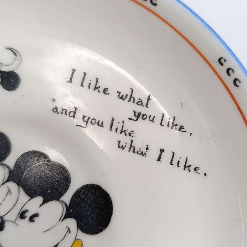 Vintage Royal Paragon Mickey Mouse series saucer
