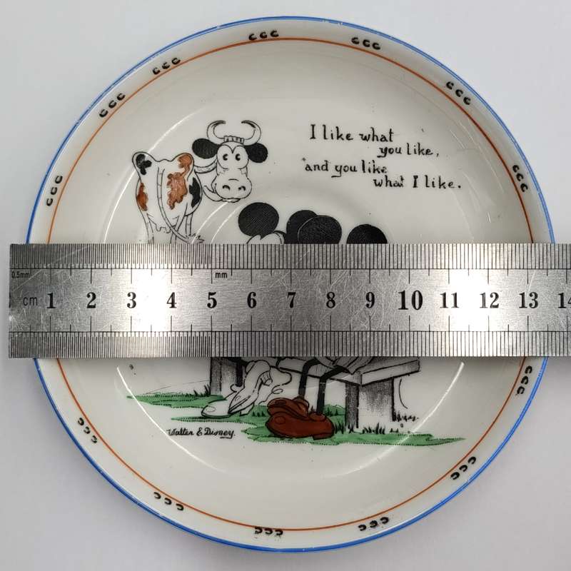 Vintage Royal Paragon Mickey Mouse series saucer