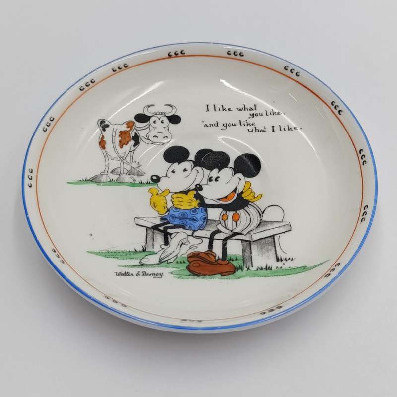 Vintage Royal Paragon Mickey Mouse series saucer