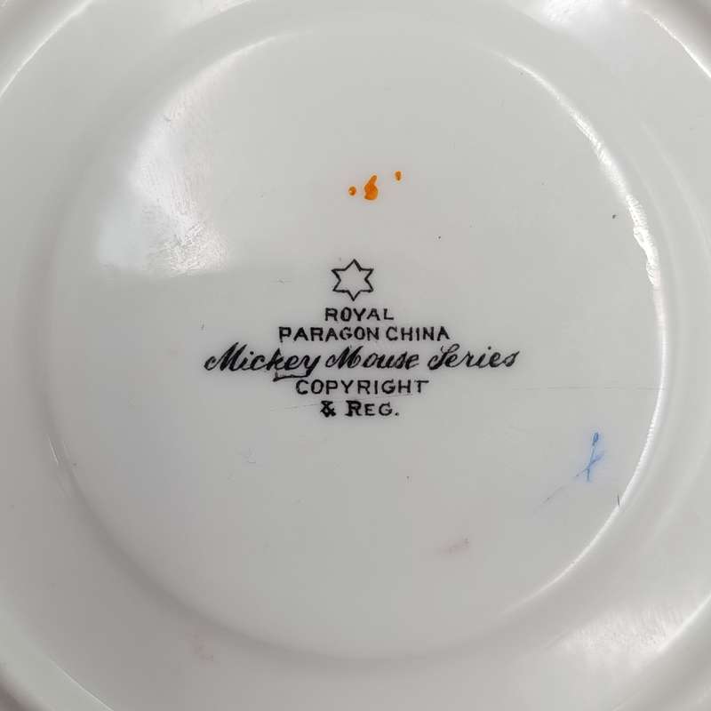 Vintage Royal Paragon Mickey Mouse series saucer