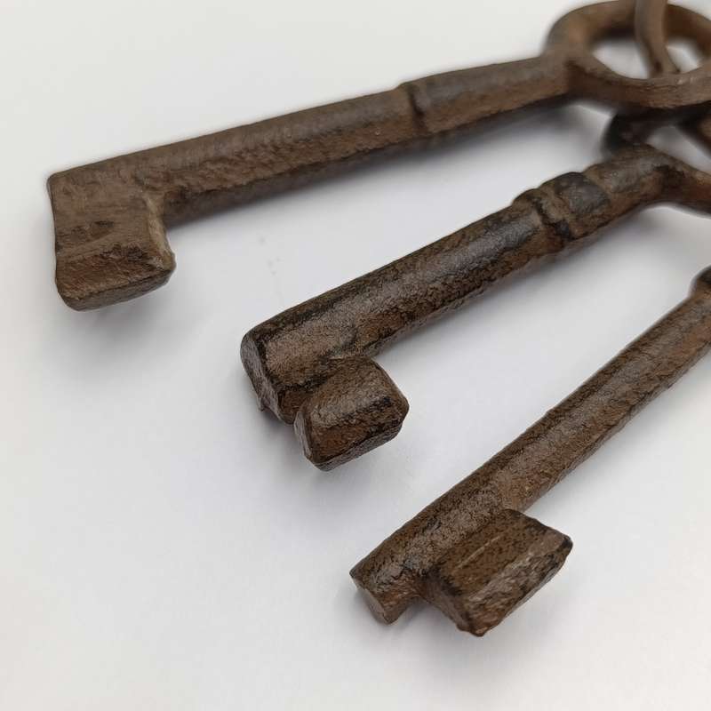 Set of 3 Antique iron keys