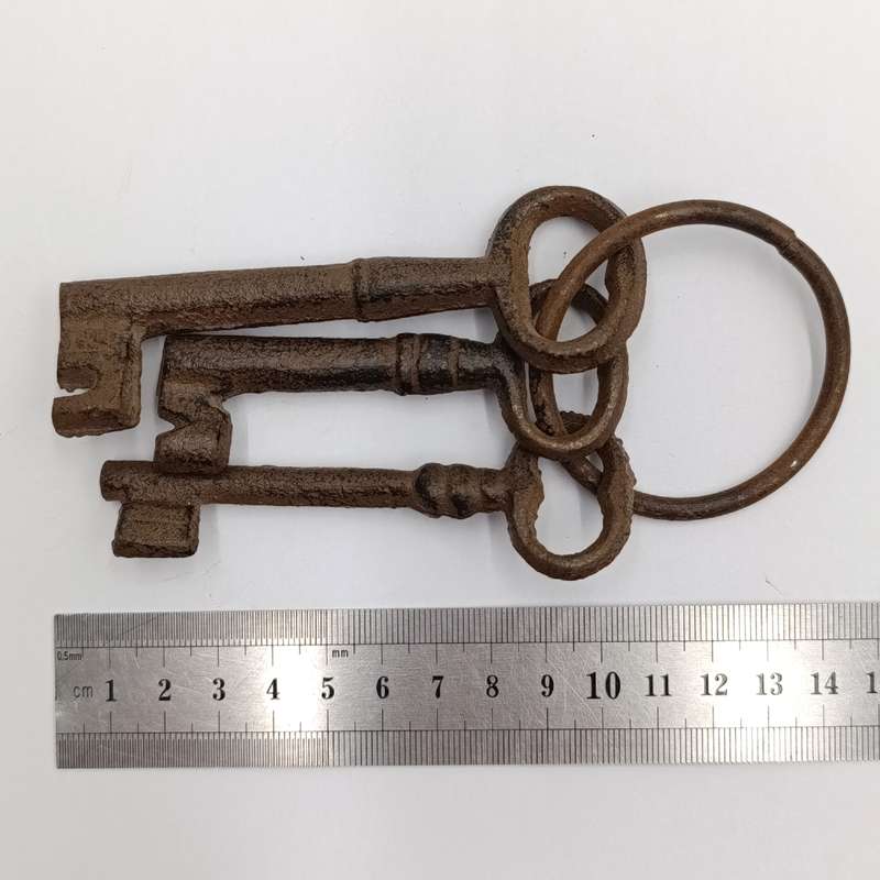 Set of 3 Antique iron keys