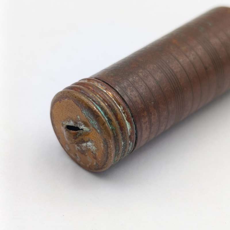 Antique telescope cigarette mouthpiece in holder