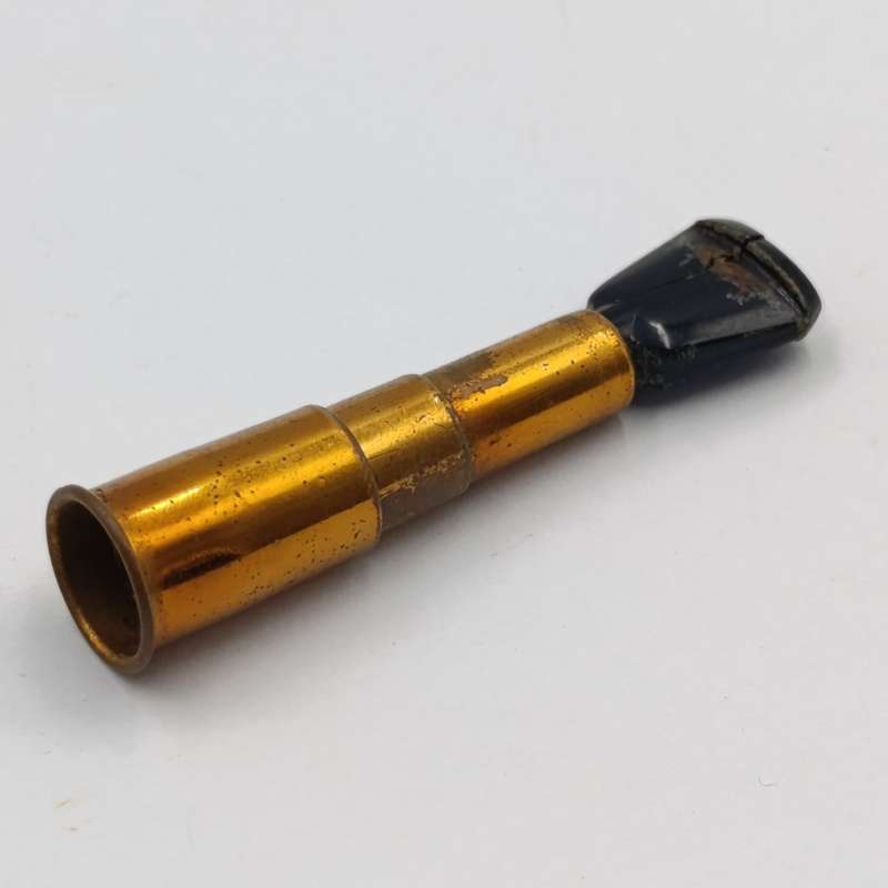 Antique telescope cigarette mouthpiece in holder