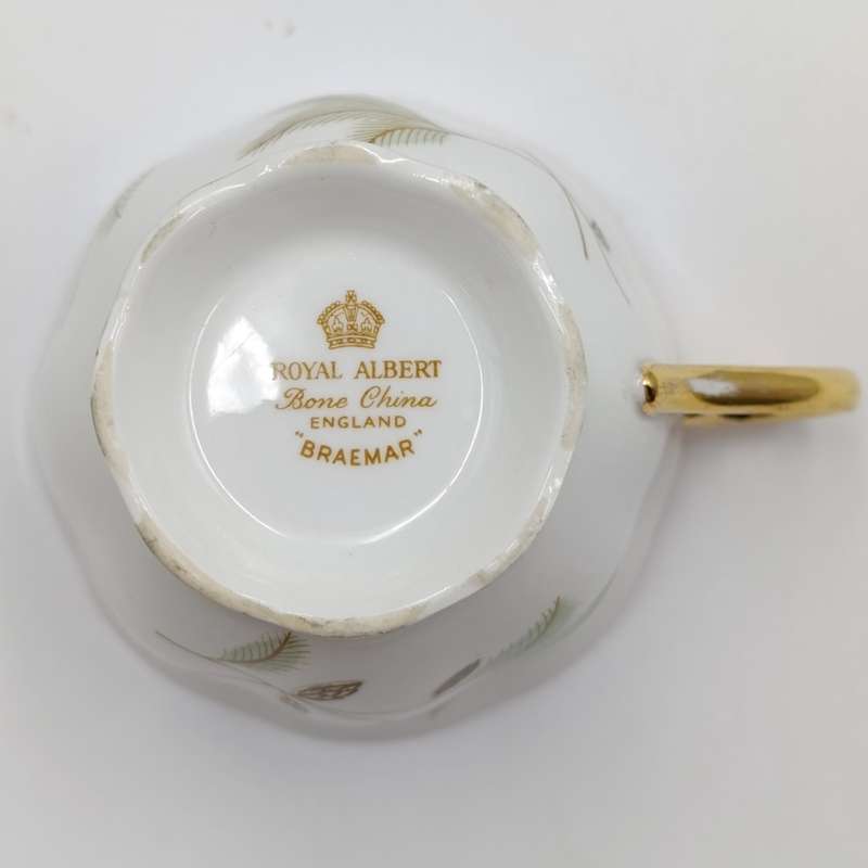Vintage Royal Albert Braemar pattern porcelain trio