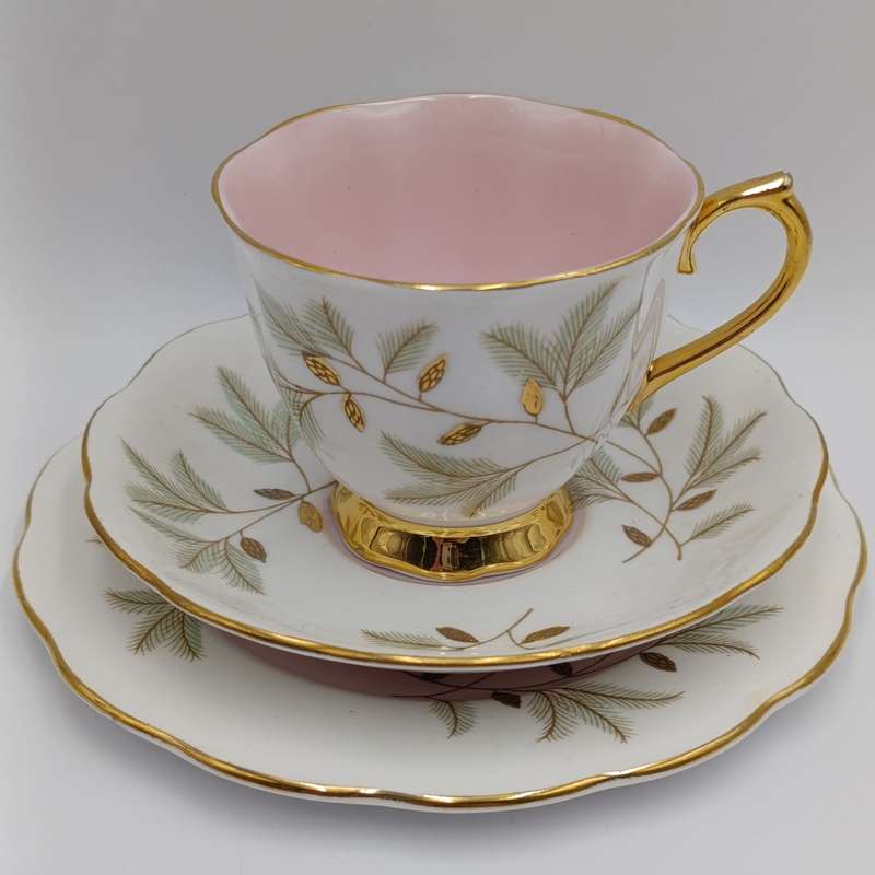 Vintage Royal Albert Braemar pattern porcelain trio
