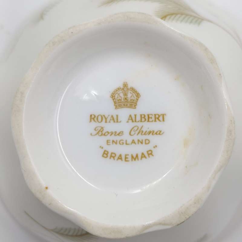 Vintage Royal Albert Braemar pattern porcelain trio