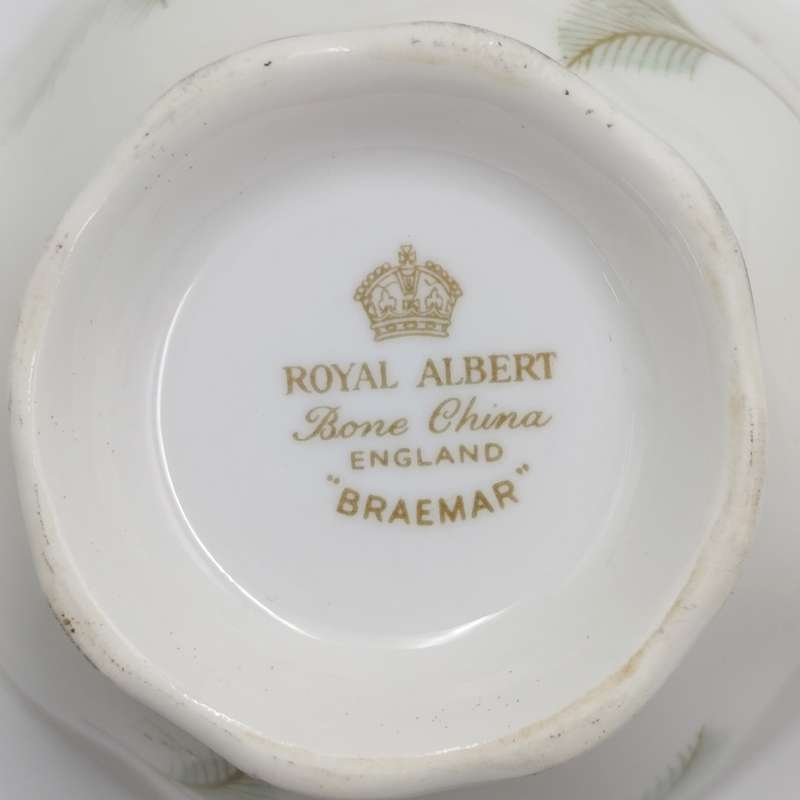 Vintage Royal Albert Braemar pattern porcelain trio