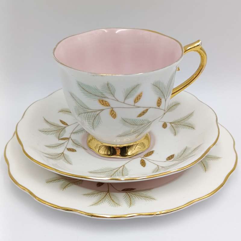 Vintage Royal Albert Braemar pattern porcelain trio
