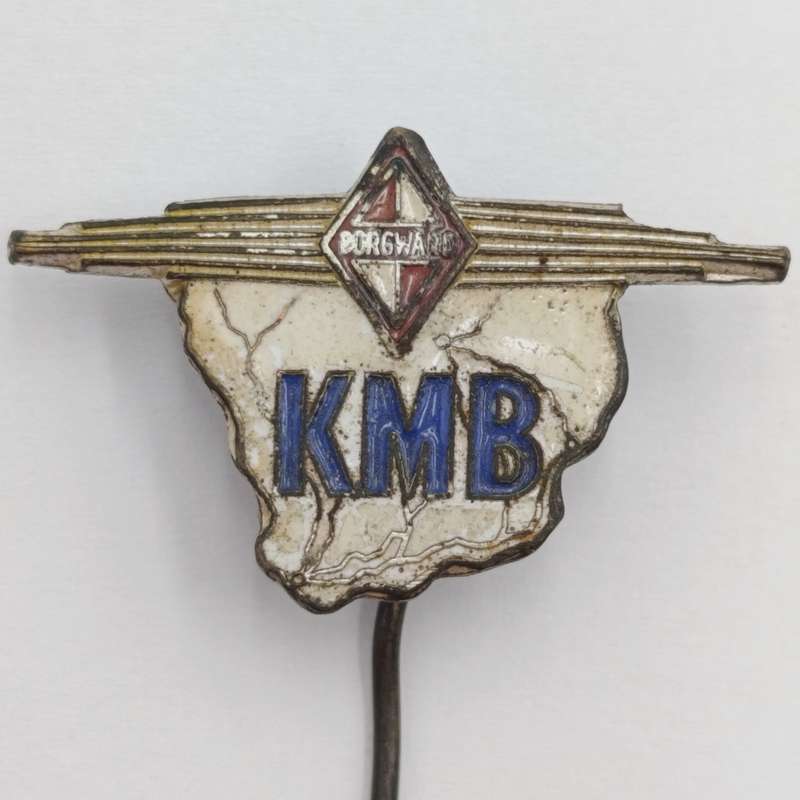 Vintage Borgward KMB automobile pin badge