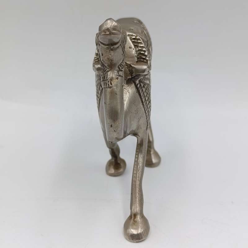 Beautiful white brass camel figurine