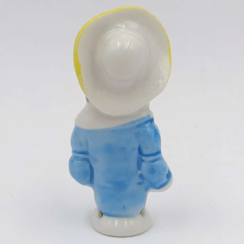 Antique Porcelain Lady Pin Cushion Top Half doll