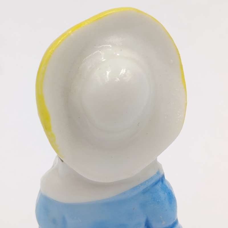 Antique Porcelain Lady Pin Cushion Top Half doll