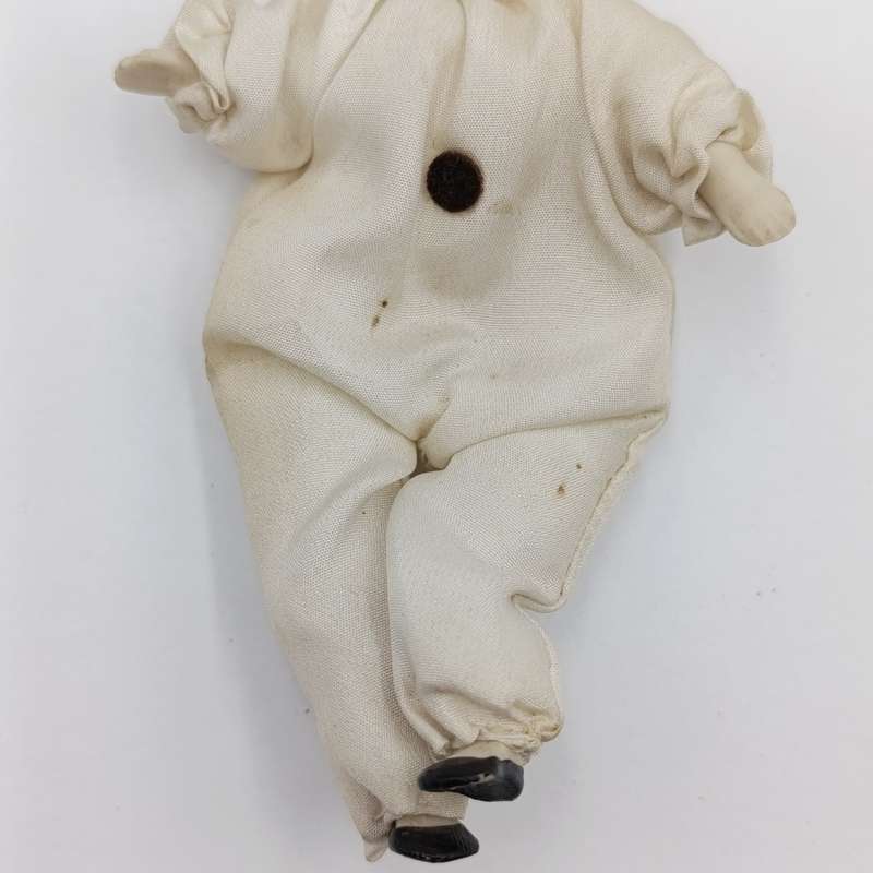 Vintage Retro Porcelain Pierrot clown doll