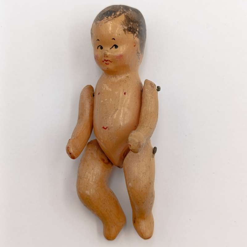 Very small Antique Porcelain doll - Moveable arms and legs
