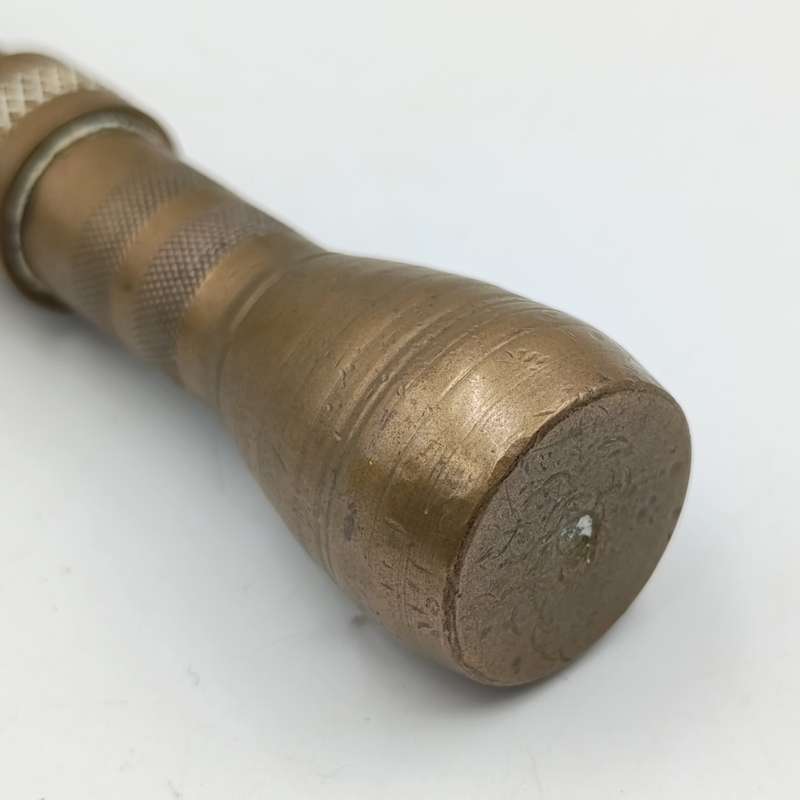 Vintage solid brass handmade mortar and pestle
