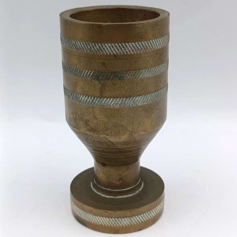 Vintage solid brass handmade mortar and pestle
