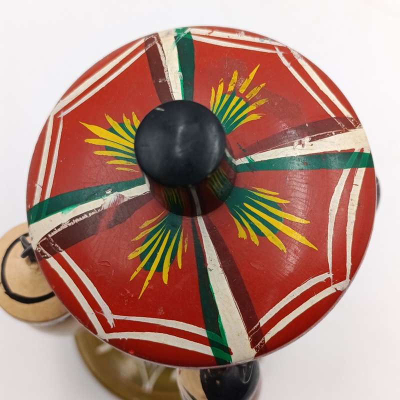Vintage Japanese wooden spinning swing toy